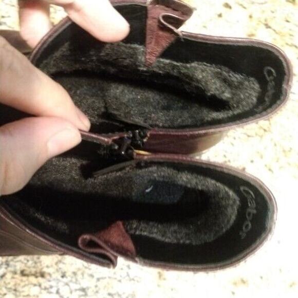 Gabor Womens Plum Purple Zip Biker Leather Boots Sz 6.5 - NWOB - Picture 10 of 12